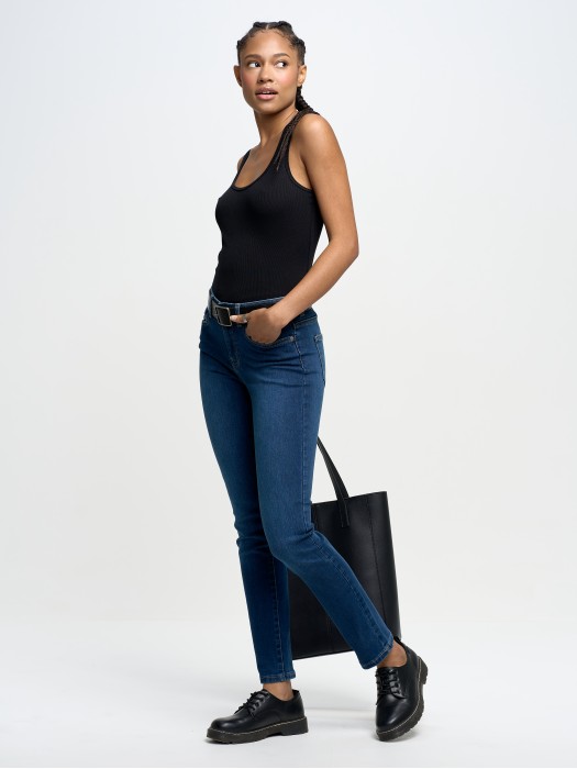 Dámske nohavice slim jeans ADELA STRAIGHT 358
